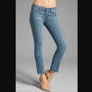 Paige Skyline Ankle Peg White Rose Size 30